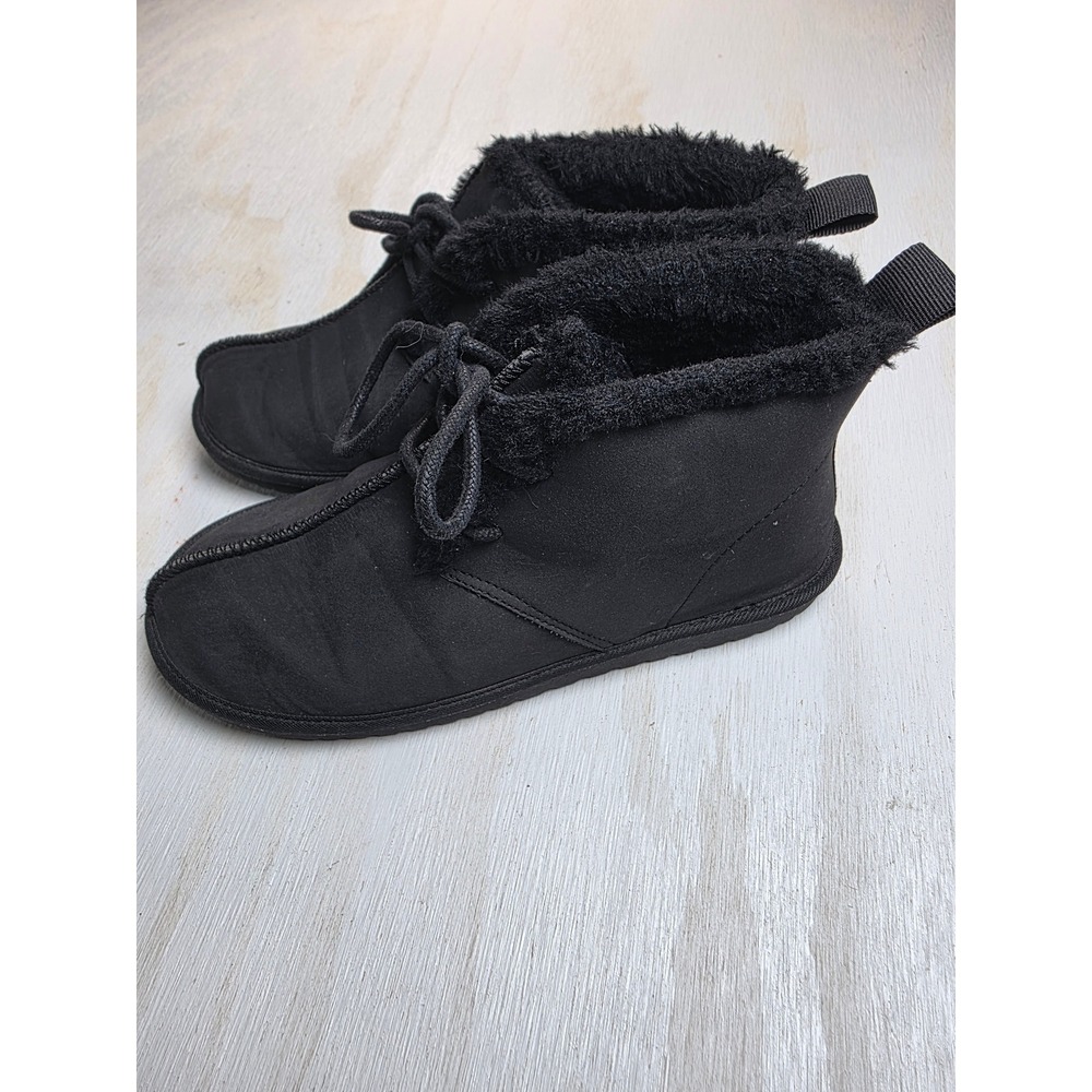 Rocket Dog Black Faux Suede Fur Lined Lace Up Ankle Boots Boho Classic Boots